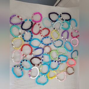 Colorful Kids Beaded Bracelets Set